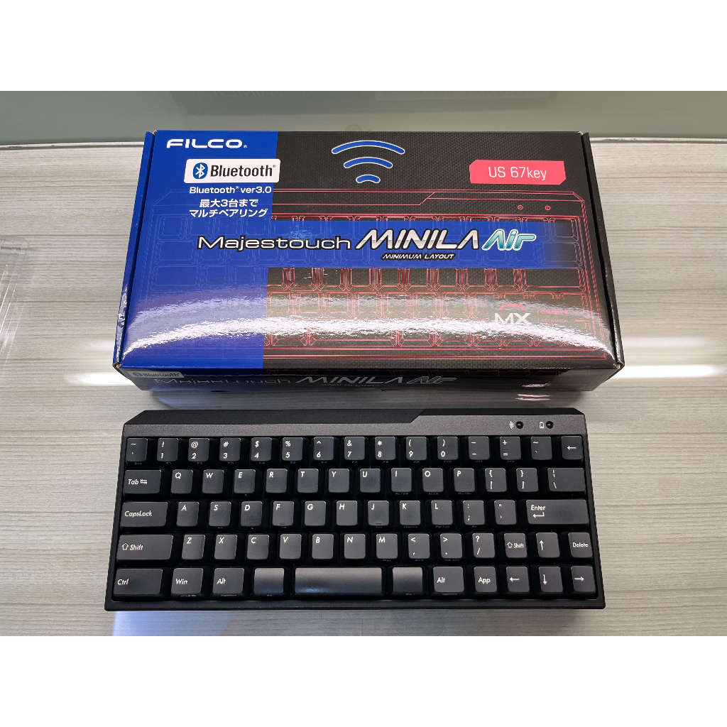 FILCO Majestouch MINILA Air 無線藍芽機械式鍵盤67鍵 英文 紅軸