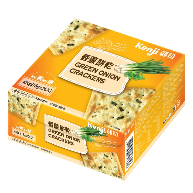 健司香蔥餅乾28入- 420g克 x 1BOX盒【家樂福】