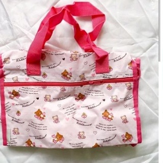 全新 拉拉熊 旅行袋 粉紅色 手提袋 手提包