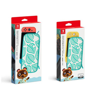 【AS電玩】NS Switch／LITE 動物森友會 動物之森 配件包 (含保貼) 夏威夷花紋 收納 任天堂原廠