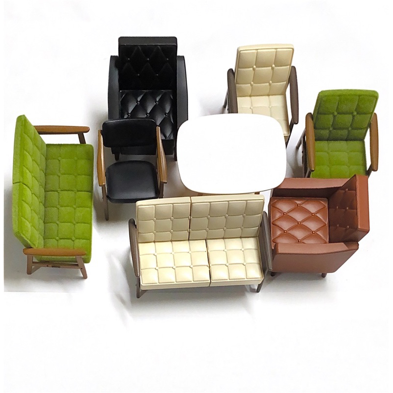 現貨 Kenelephant KARIMOKU60傢俱 模型 微縮桌子 沙發 扭蛋 全8種