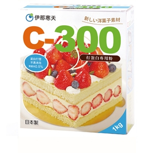 [樸樂烘焙材料]日本/伊那寒天 C-300 打蛋白專用粉 1公斤裝/盒c300