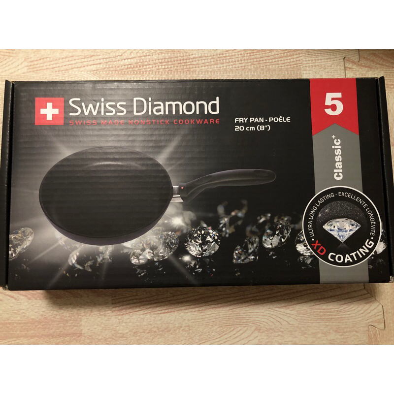 下殺 Swiss Diamond 瑞仕鑽石鍋 20cm圓煎盤 無蓋 瑞士製造頂級XD系列