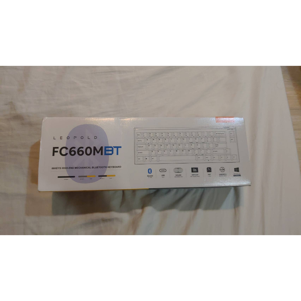 FC660MBT LeoPold  藍牙雙模 機械式鍵盤 石墨金 英文版 二手 靜音紅軸 鍵盤