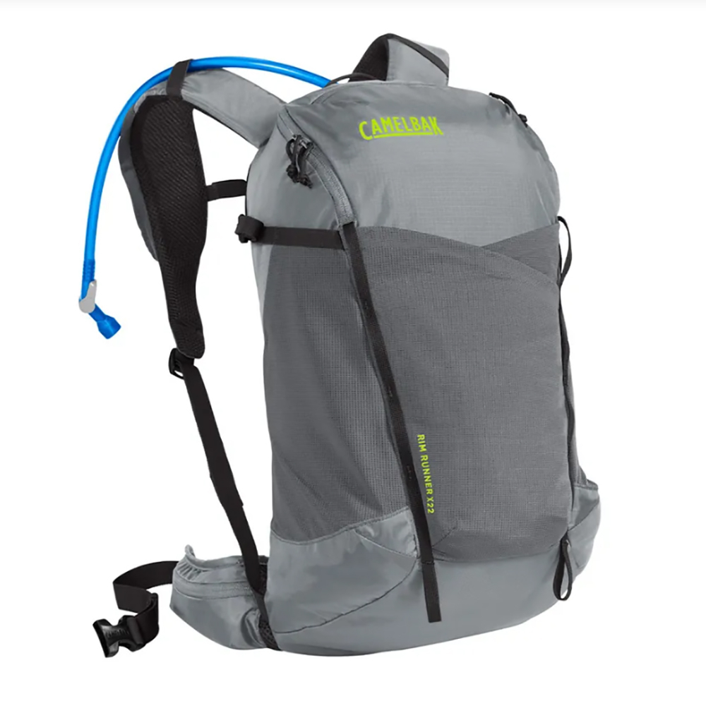 [阿爾卑斯戶外] CamelBak Rim Runner X22 登山健行包(附2L快拆水袋) 灰/天藍