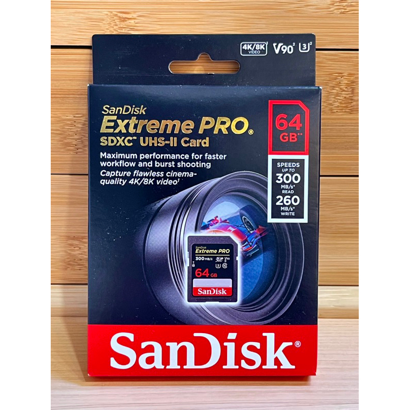 SanDisk ExtremePRO SDXC UHS-II 記憶卡 64GB (公司貨)