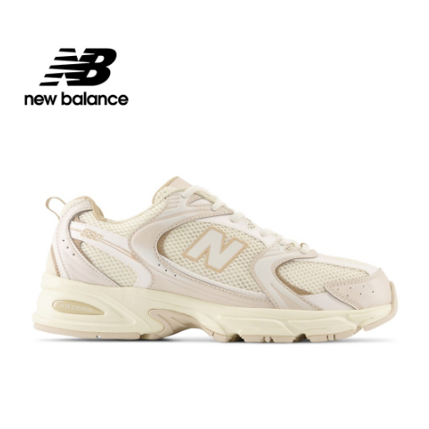 【New Balance】 NB 復古鞋_中性_米杏色_MR530AA-D楦 奶油白灰_MR530TA-D楦休閒運動鞋