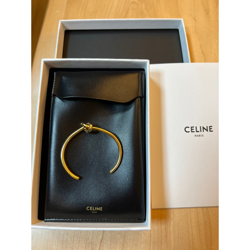 Celine經典金色扭結手環