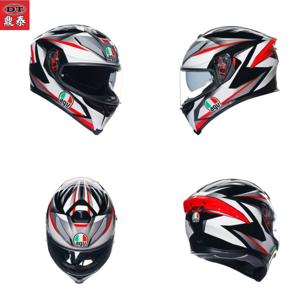 鼎泰安全帽 AGV K5 S PLASMA 白黑紅 全罩安全帽 內墨片 K5S 亞洲版 公司貨