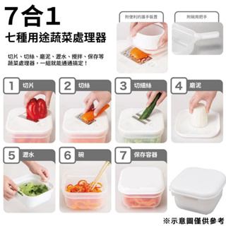【NITORI宜得利-免運優惠】NITORI宜得利代購日本7種用途蔬菜處理器切菜器磨泥刨刀切片刨絲