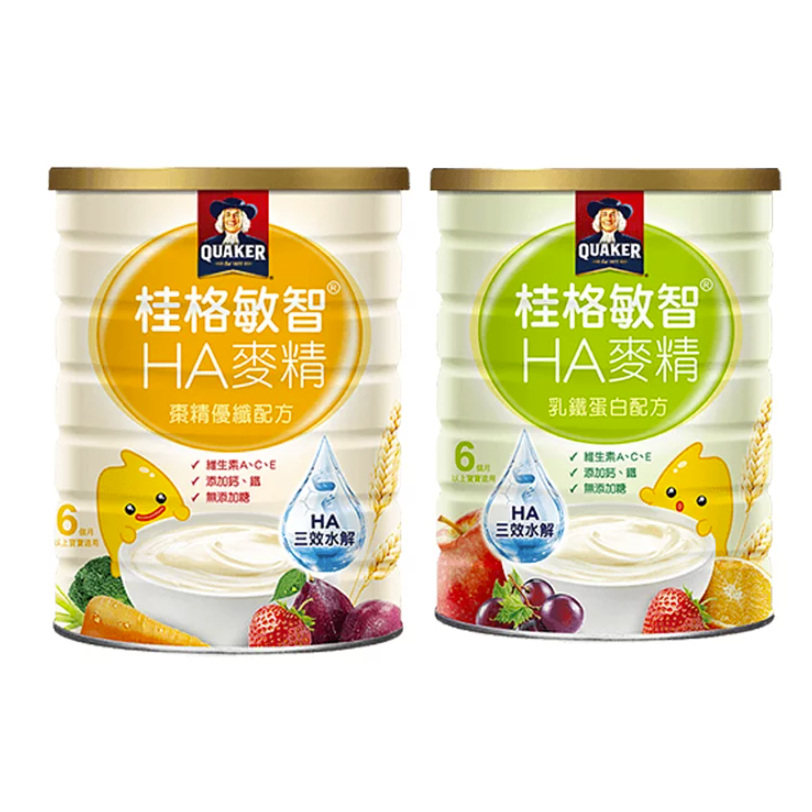 桂格 敏智HA麥精 乳鐵蛋白 棗精優纖 五種水果 纖果順暢700g