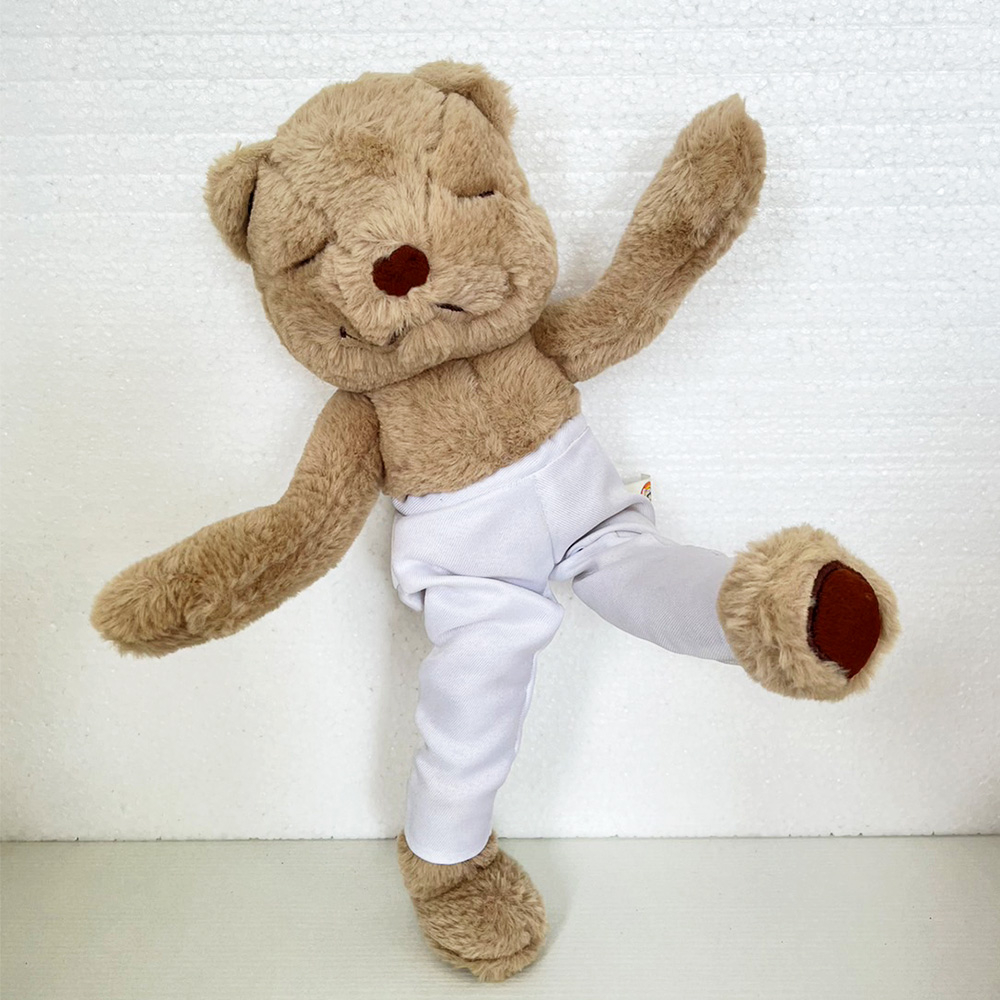 二手 瑜珈熊 娃娃 小熊 玩偶 布偶 泰迪熊 關節可動 娃娃機商品