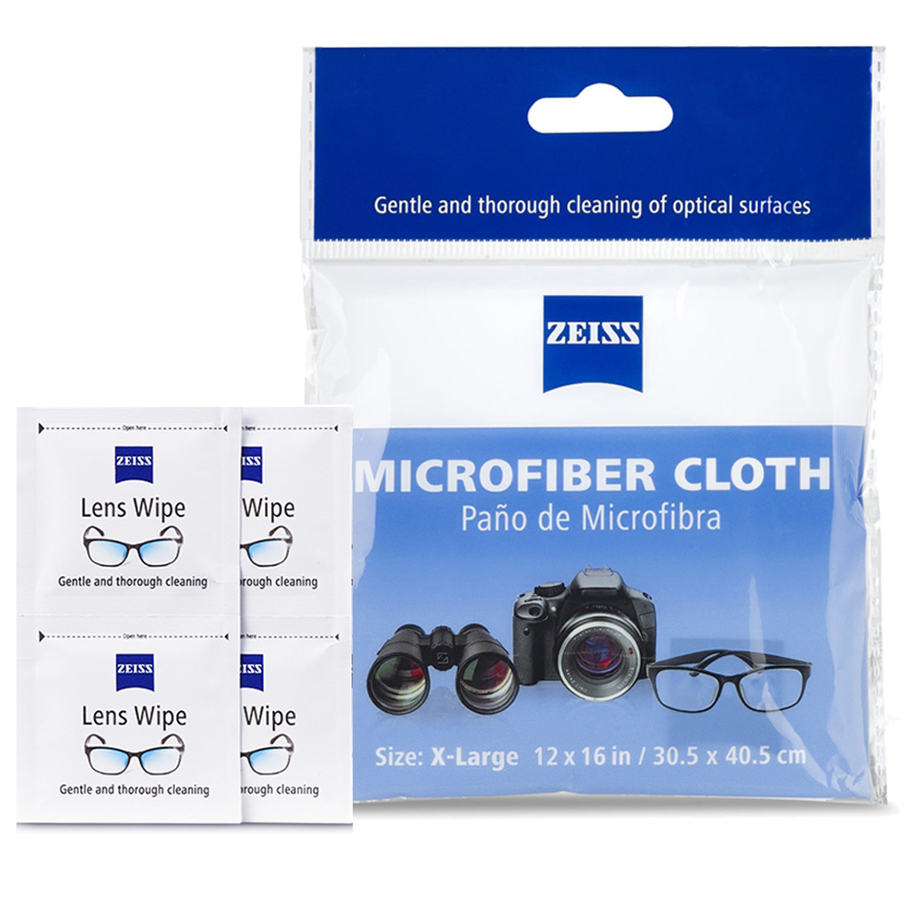 Zeiss 蔡司 超細纖維拭鏡布 +  LENS WIPES 抗菌拭鏡紙 (散裝)