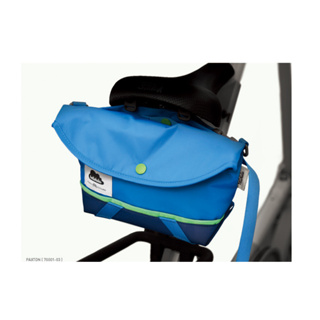 HelloLulu PAXTON-小型尼龍單車包-藍 單車包 調節式 肩帶 斜背包 夜行安全 反光