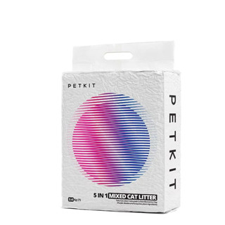 (正品)折價券+蝦幣回饋【PETKIT佩奇】5合1活性碳混合貓砂7L 高吸水性，瞬間凝結 貓砂 活性碳貓砂 凝結力強