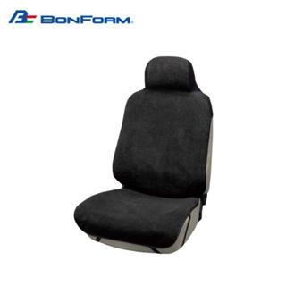 【BONFORM】超細纖維吸水防水車用前座椅套-黑色 (B4042-10BK) | 金弘笙