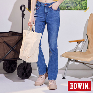 EDWIN JERSEYS 迦績 超彈靴型牛仔褲(拔洗藍)-女款