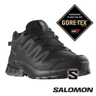 【SALOMON 法國】男健行鞋WIDE-GT XA PRO 3D V9 (寬楦) 『黑/幻灰/藍』472770