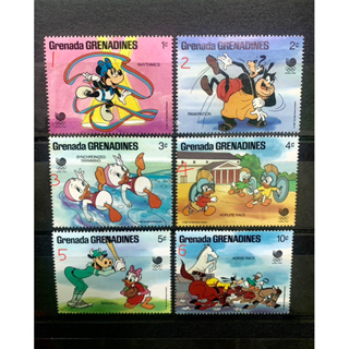 Disney 迪士尼 1984/1988 韓國奧運 卡通 奧運 復古 懷舊 郵票