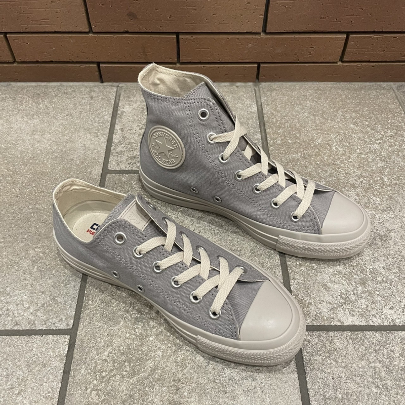 chichiito 日本 converse RUBBERPATCH 灰奶茶 低筒 / 高筒