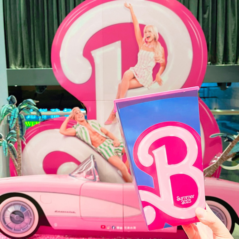 (全新)Barbie芭比 電影 華納兄弟台灣官方宣傳扇子 珍藏票夾 爆米花桶 瑪格羅比 雷恩葛斯林 肯尼 奧本海默