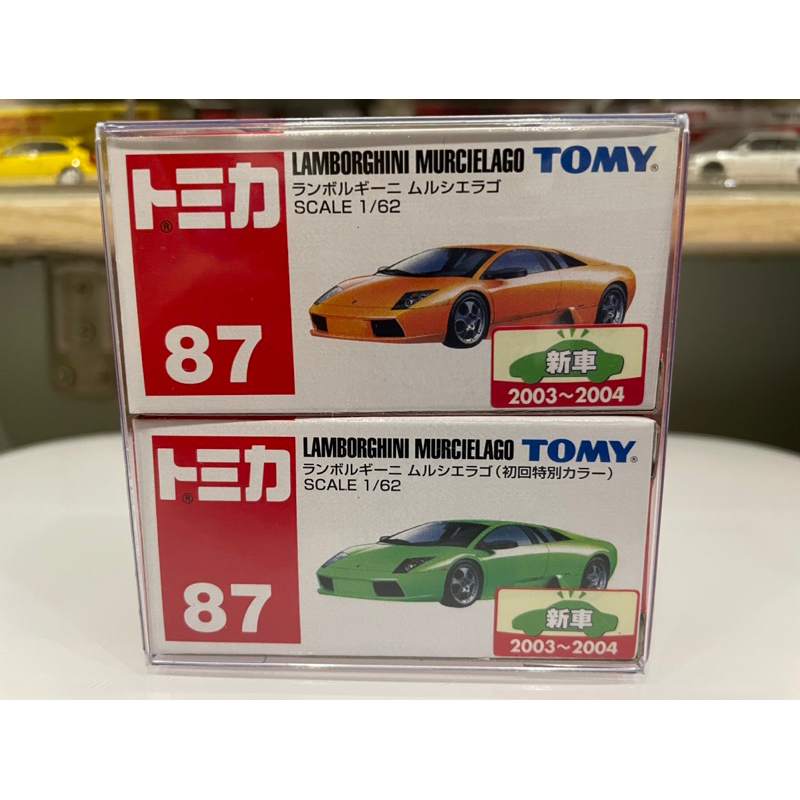 Tomica 87 綠牛+橘牛 2台一組 中製 新車貼 車況及盒況近全新