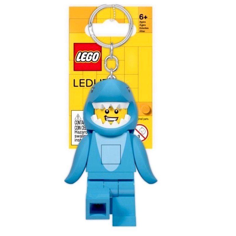 《安納金小站》 樂高 LEGO 鯊魚人 手電筒 鑰匙圈 人偶裝 KE155 LED 裝扮人偶 動物裝