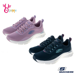 Skechers運動鞋 女鞋 FLEX COMFORT 厚底輕量避震緩衝 耐磨跑步鞋 透氣慢跑鞋 Y8239 奧森