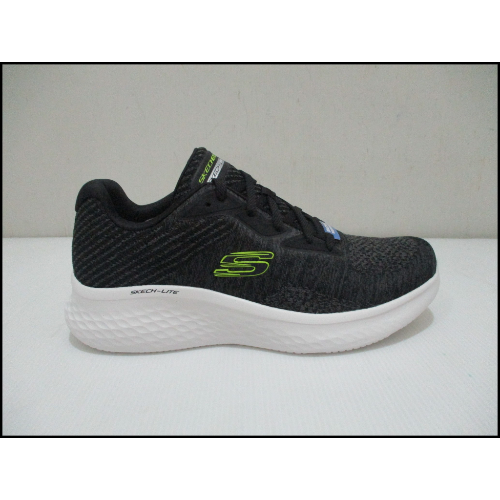 SKECHERS SKECH-LITE PRO 休閒鞋 健走鞋 寬楦 男款 記憶鞋墊 黑色 232598BKLM