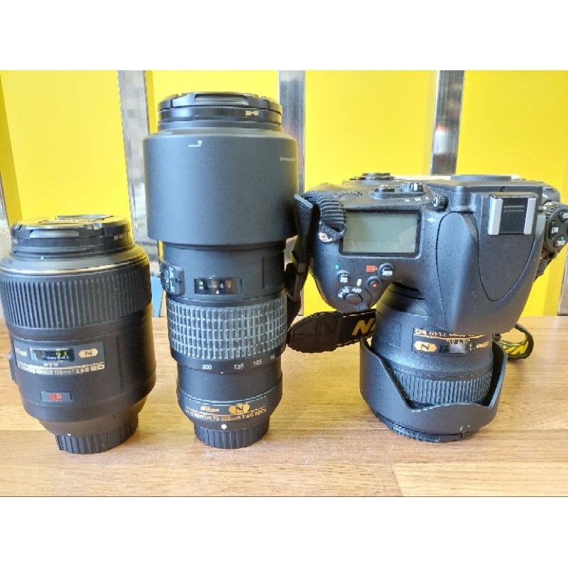 販售二手全套Nikon d800相機組 ，一機身，三鏡頭