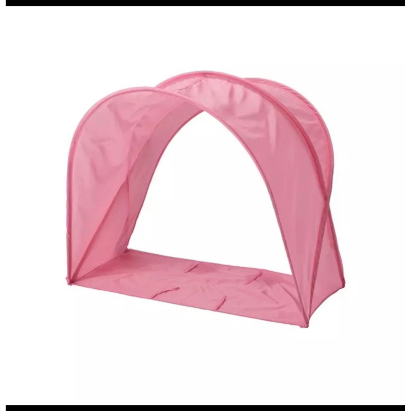 二手近全新 IKEA-SUFELETT 床頂篷, 粉紅色，兒童床