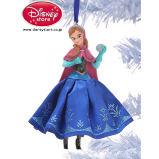 迪士尼商店 Disney Store 2015 聖誕節 冰雪奇緣 安娜 Anna 雪球 聖誕吊飾 陶瓷 吊飾 掛飾