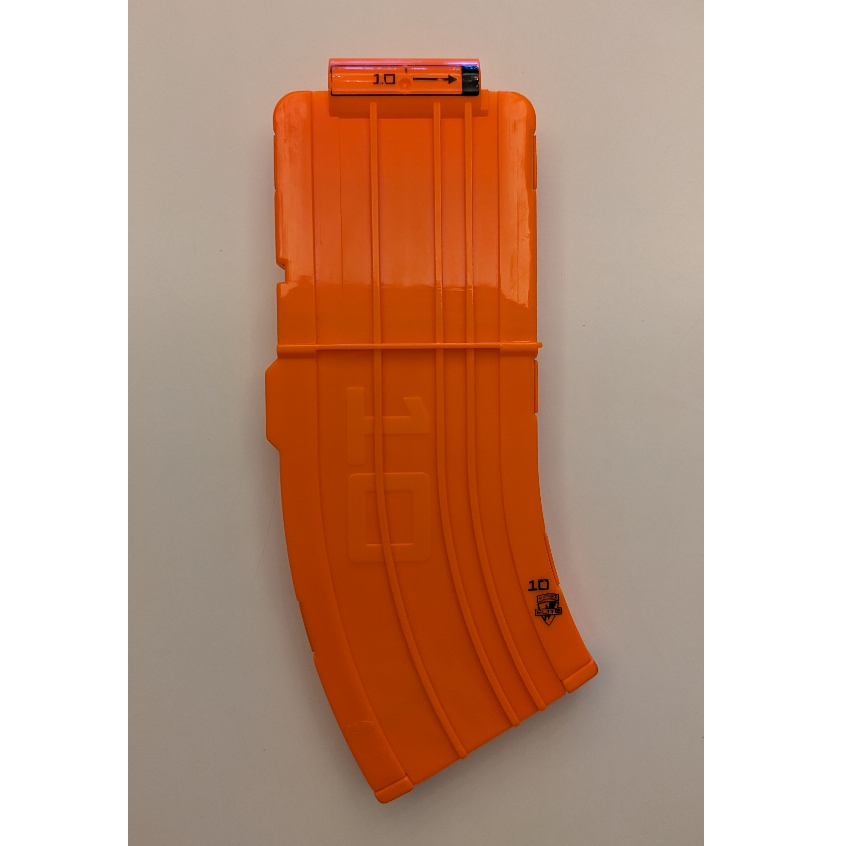 NERF 自由模組配件 彎彈匣 10發 橘