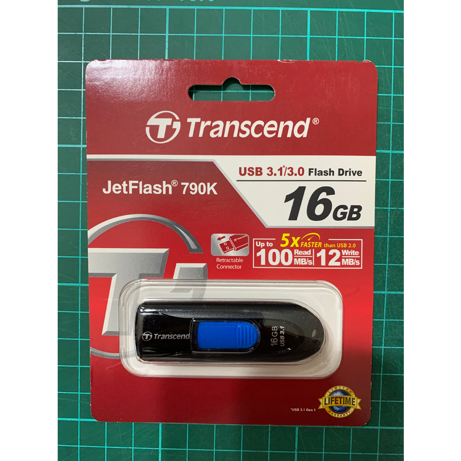 [新品]創見Transcend TS16GJF790K 16GB 隨身碟 JetFlash790 USB 3.1