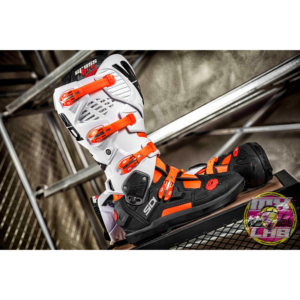 𝕸滑胎實驗室𝖃 Sidi® Crossfire 3 SRS 車靴 越野靴 防摔 白/黑/橘 越野 滑胎 林道