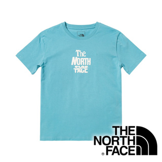 【THE NORTH FACE 美國】女圓領快乾短袖T恤 『淺藍』NF0A7WFG