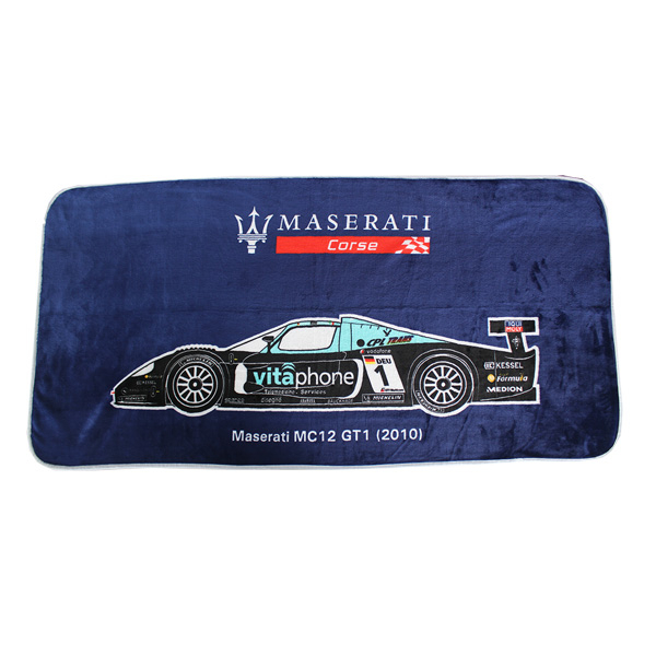 瑪莎拉蒂 Maserati 經典毛毯(MC12 GT1-2010)-深藍