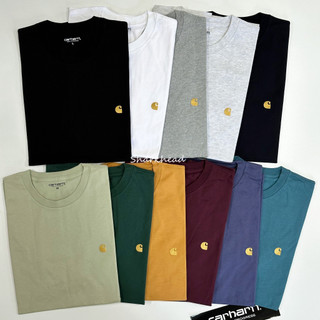 【Sharkhead】現貨 Carhartt WIP Chase 短T 短袖 卡其 黑 芋頭紫 紫 深紅 黃 藍 刺繡