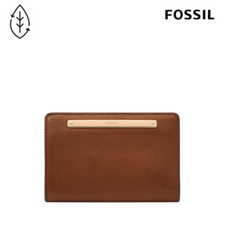 【FOSSIL】Liza 輕巧型真皮短夾-咖啡色 SL7986G200