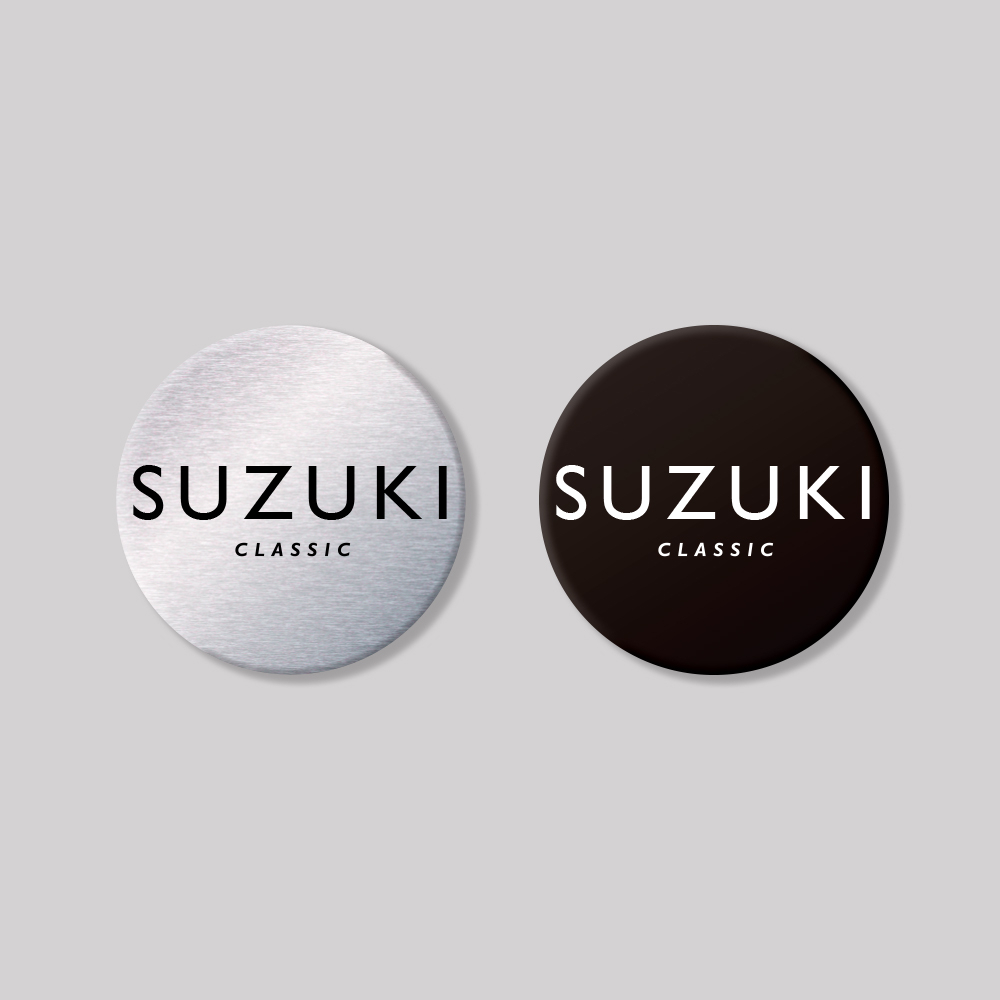 SUZUKI/CLASIC/圓形/鋁牌飾貼 SunBrother孫氏兄弟 金屬質感 防水 鋁牌 車貼