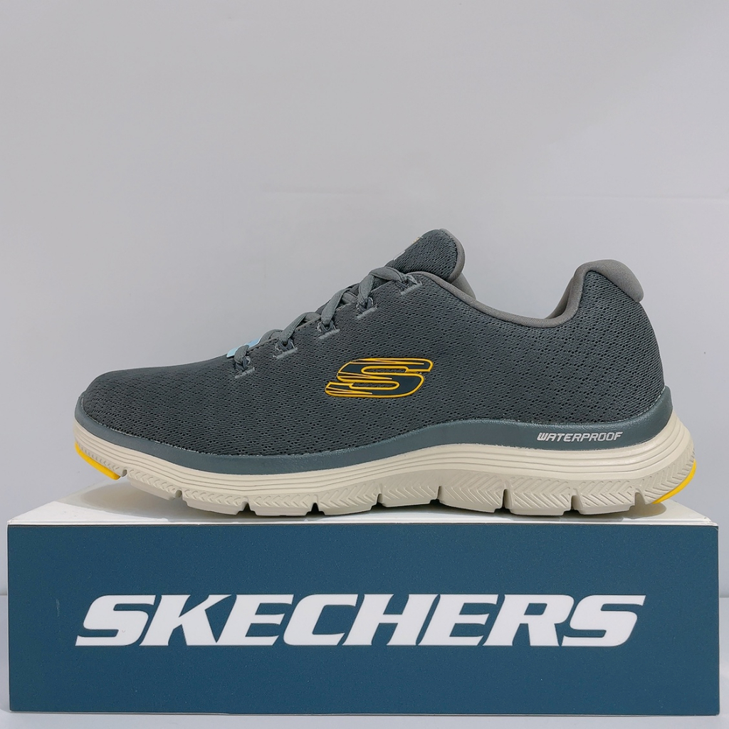 SKECHERS FLEX ADVANTAGE 4.0 男生 灰色 舒適 防水 透氣 運動 慢跑鞋 232231CHAR