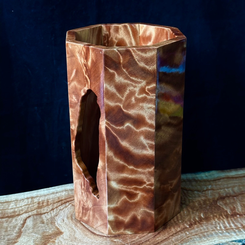 索羅門檜木面紙盒 多功能收納盒 獨一無二的閃花紋路 亮面烤漆滿滿高级感 值得收藏1181