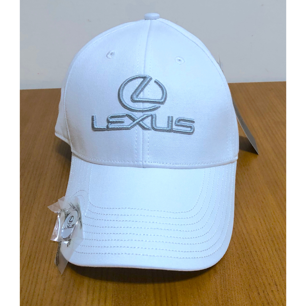 LEXUS 原廠 白色 運動帽 遮陽帽 帽子 可調式後扣