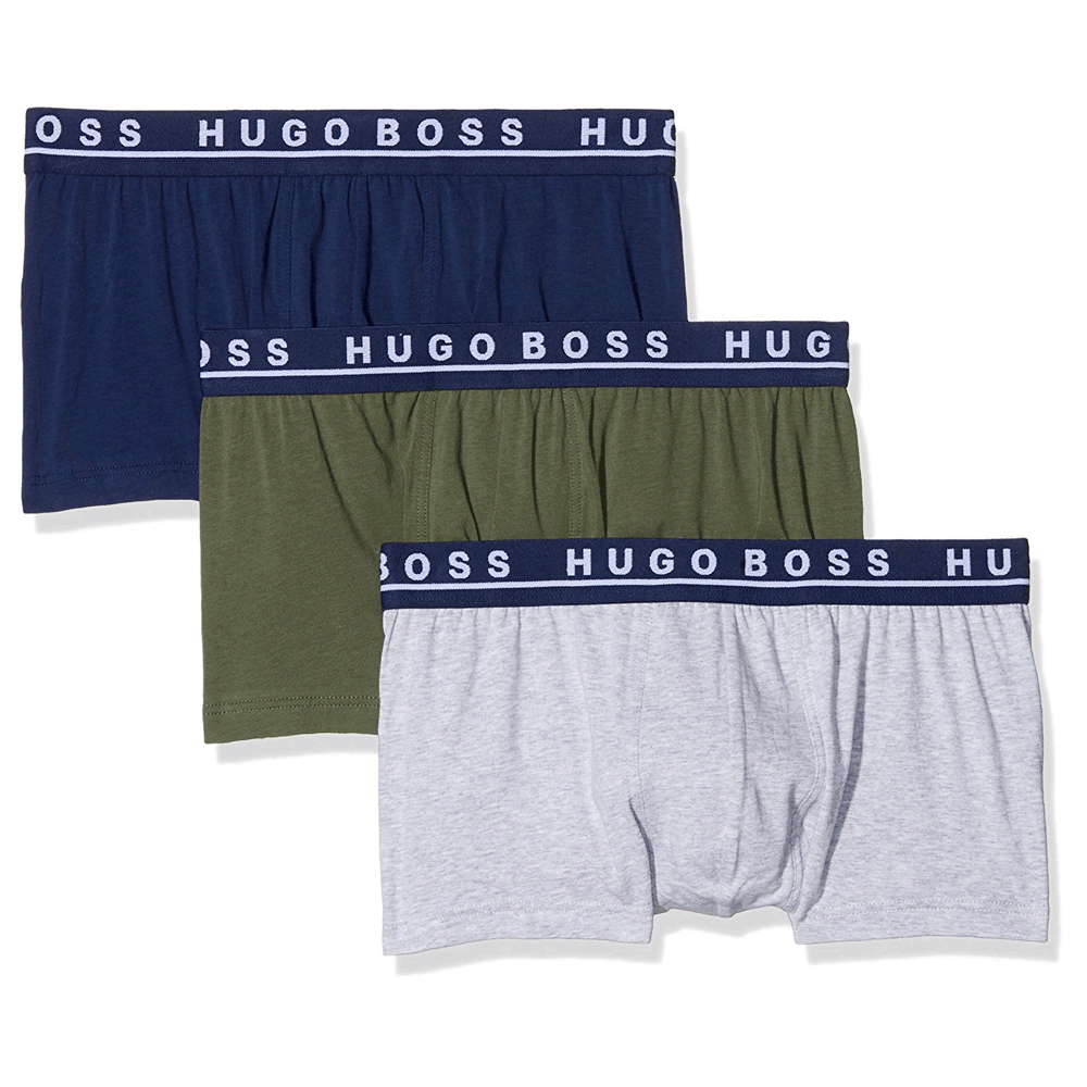 現貨(XXL)【BOSS男生館】HUGO BOSS COTTON STRETCH四角內褲【BOSU002B4】三件組