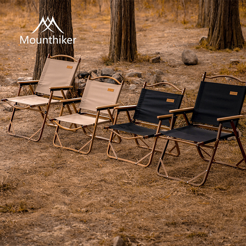 【Defender】山之客 Mounthiker 鋁合金便攜木紋摺疊椅 戶外露營椅 武椅 克米特椅