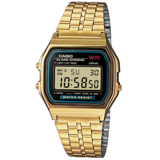 CASIO 城市經典超薄數位錶(A159WGEA-1A)-金色/36.8mm