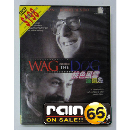 ⊕Rain65⊕正版DVD【桃色風雲搖擺狗】-勞勃狄尼諾*達斯汀霍夫曼