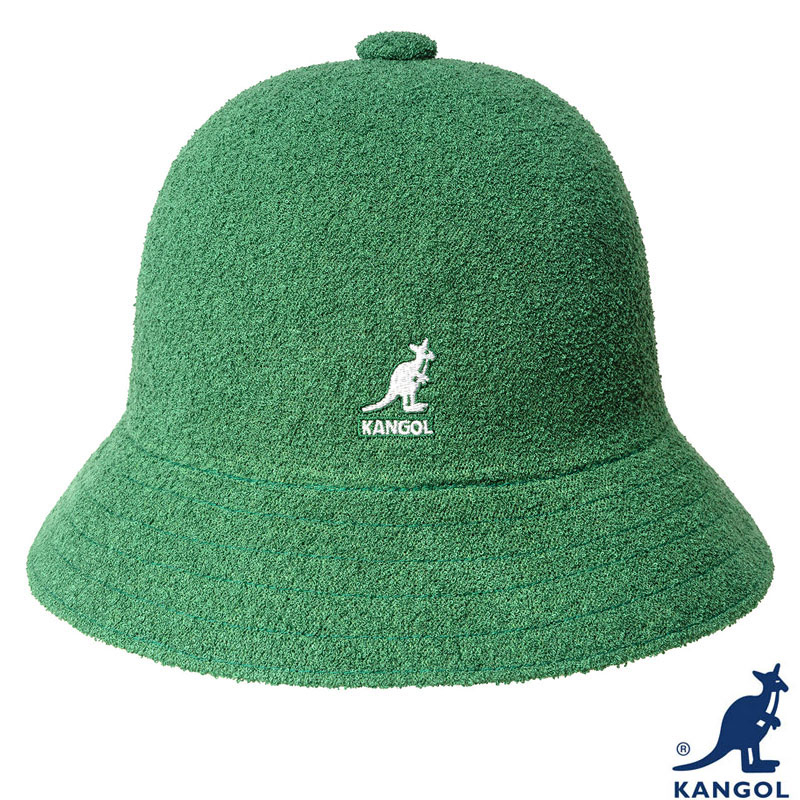 KANGOL - 0397BC BERMUDA CASUAL BUCKET 毛巾布 鐘型帽 漁夫帽 (綠色) 化學原宿