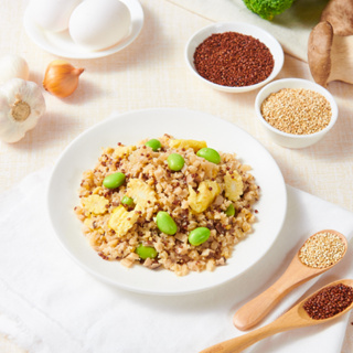 【蘭揚食品】舒采紅藜菇菇米200G-植物五辛素(含蛋) 料理包 加熱即食 素食 蔬食