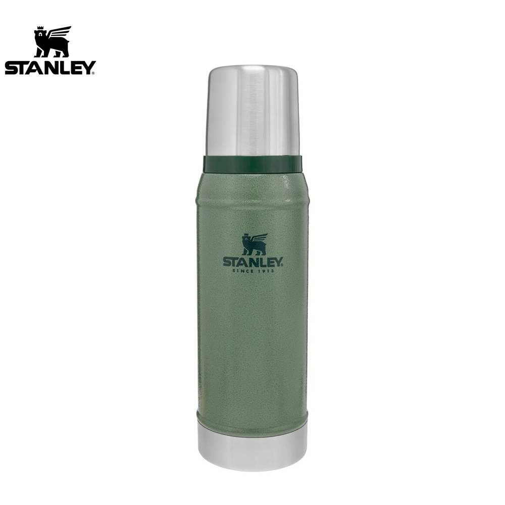 STANLEY  ​​​史丹利 經典系列 真空保溫瓶 0.75L / 錘紋綠 【露營狼】【露營生活好物網】